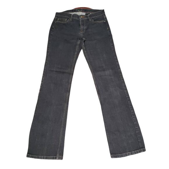 DKNY Ludlow Low Rise Bootcut Black Denim Jeans - Women's Size 4 Pants - Picture 1 of 7